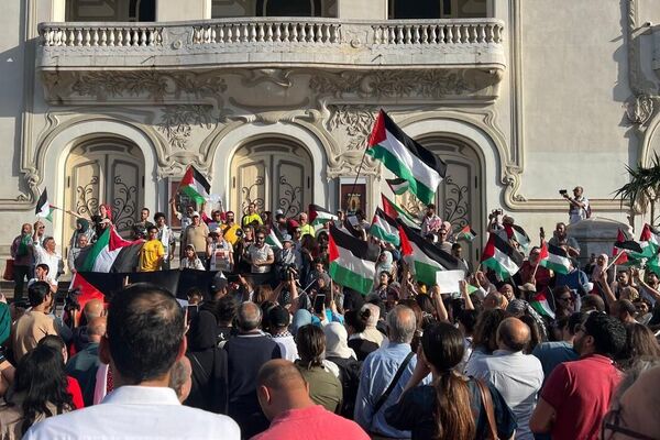 مظاهرات داعمة لفلسطين في تونس ورافضة لمجزرة رفح الفلسطينية - سبوتنيك عربي