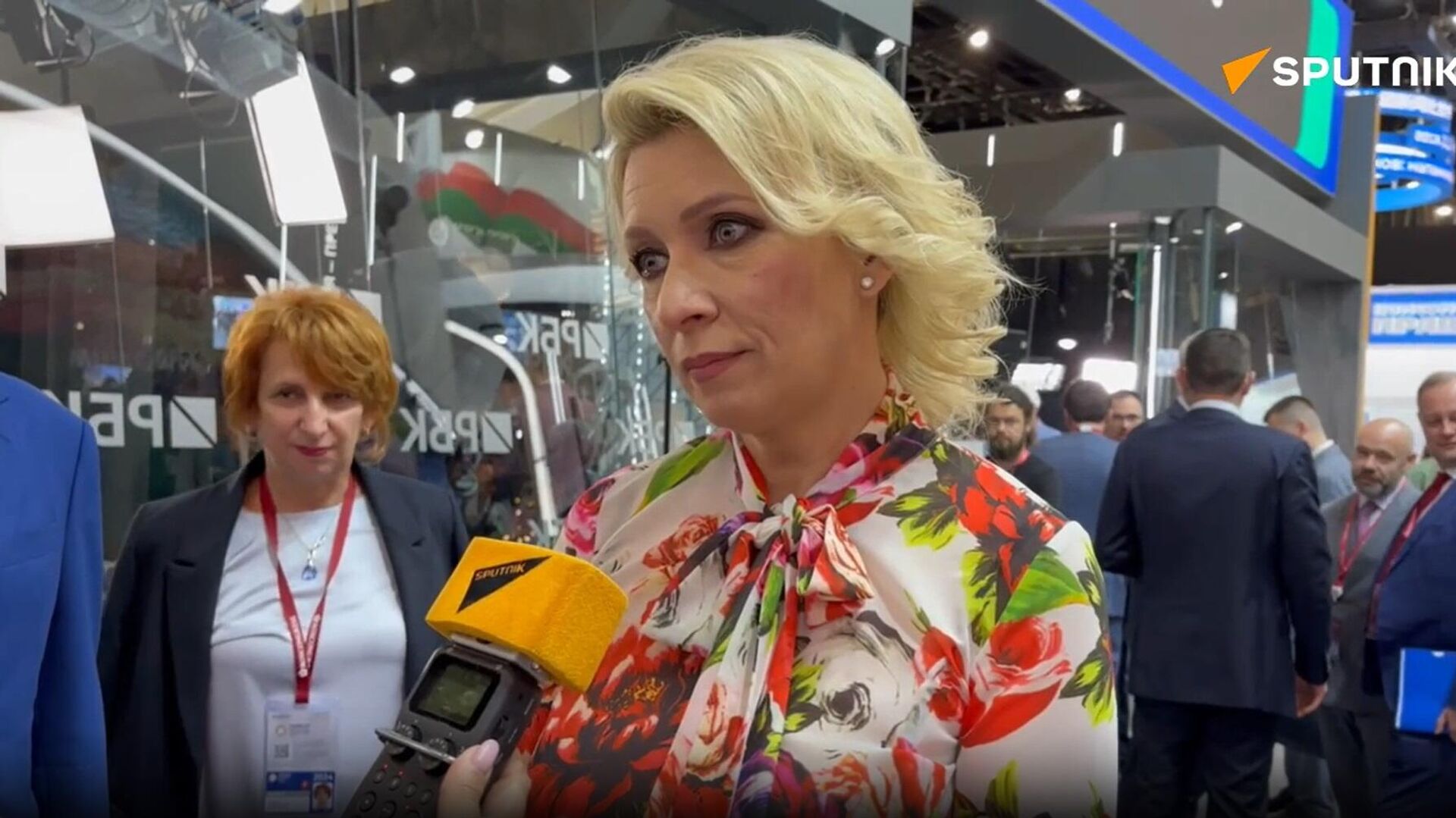 المتحدثة باسم الخارجية الروسية، ماريا زاخاروفا، في لقاء مع لوكالة سبوتنيك - سبوتنيك عربي, 1920, 06.06.2024