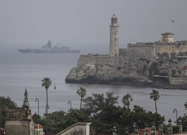 فرقاطة البحرية الروسية &quot;الأدميرال غورشكوف&quot; تصل إلى ميناء هافانا، كوبا، الأربعاء 12 يونيو/حزيران 2024 - سبوتنيك عربي
