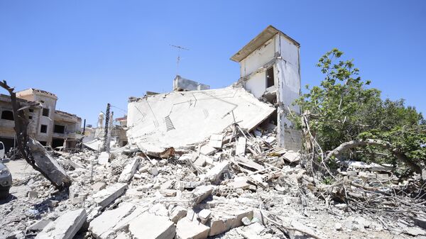 آثاردمار الممتلكات وكنيسة بلدة يارون الحدودية جنوب لبنان - سبوتنيك عربي