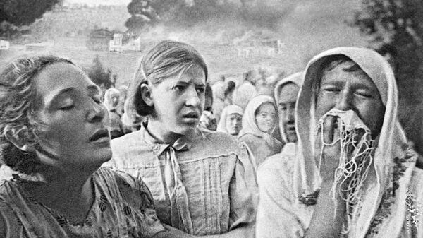الحرب الوطنية العظمى 1941-1945 23 يونيو 1941 في كييف. منطقة غروشكي. - سبوتنيك عربي