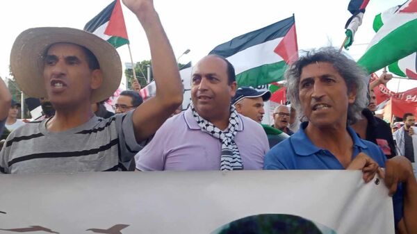 مسيرة تجوب العاصمة التونسية تضامنا مع الشعب الفلسطيني

 - سبوتنيك عربي