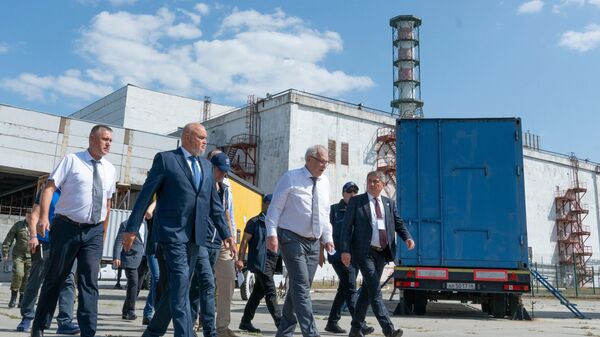 رئيس الوكالة الدولية للطاقة الذرية رافائيل غروسي يزور محطة كورسك للطاقة النووية في مقاطعة كرورسك - سبوتنيك عربي