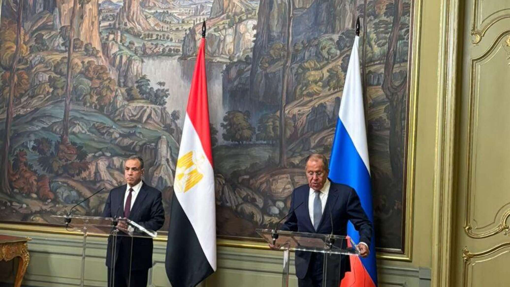 وزير الخارجية المصري للافروف: نعتز بعلاقاتنا التاريخية مع روسيا