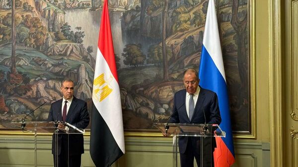 صور لاجتماع وزير الخارجية الروسي سيرغي لافروف مع نظيره المصري بدر عبد العاطي - سبوتنيك عربي