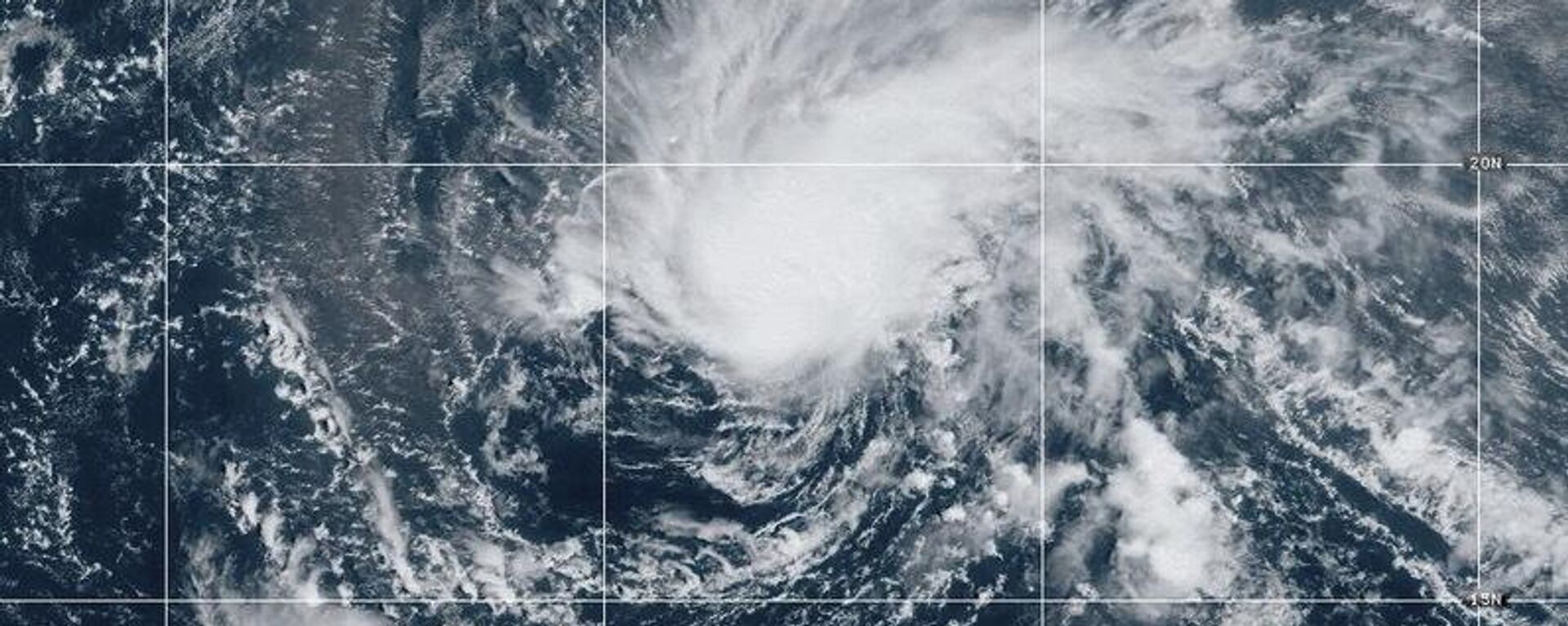 This satellite map provided by National Oceanic and Atmospheric Administration (NOAA) shows Tropical Storm Joyce in the Atlantic on Friday, Sept. 27, 2024. (NOAA via AP) - سبوتنيك عربي, 1920, 28.09.2024