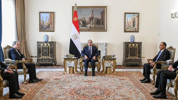 الرئيس المصري عبد الفتاح السيسي يستقبل وزير الخارجية الإيراني، عباس عراقجي في القاهرة - سبوتنيك عربي