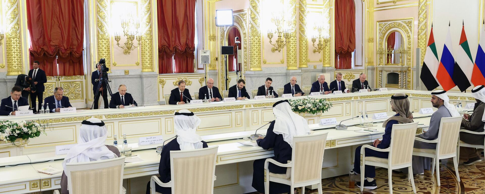 الرئيس الروسي فلاديمير بوتين ورئيس الإمارات محمد بن زايد آل نهيان في الاجتماع الثنائي، روسيا - سبوتنيك عربي, 1920, 30.04.2025