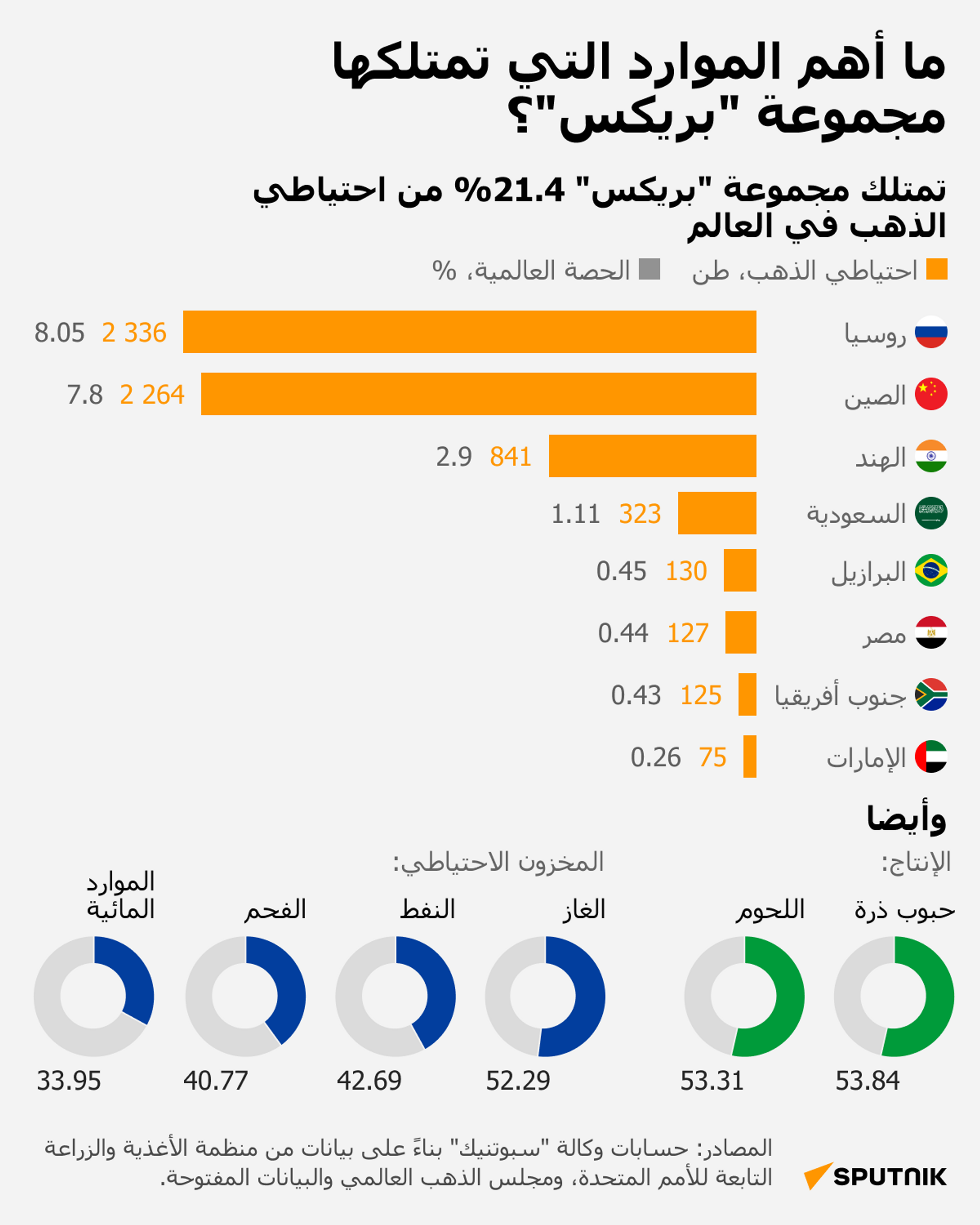 ما أهم الموارد التي تمتلكها مجموعة بريكس؟ - سبوتنيك عربي, 1920, 22.10.2024