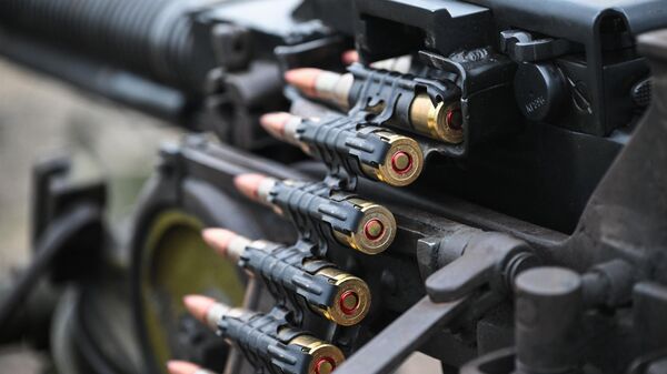 مدفع رشاش من العيار الكبير كورد في موقع فوج البنادق الآلية التابع للحرس رقم 1430، التابع للقوات المسلحة الروسية، في اتجاه محور زابوروجيه في منطقة العملية العسكرية الخاصة - سبوتنيك عربي