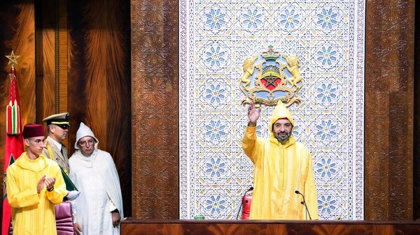 ملك المغرب، محمد السادس، في البرلمان المغربي - سبوتنيك عربي