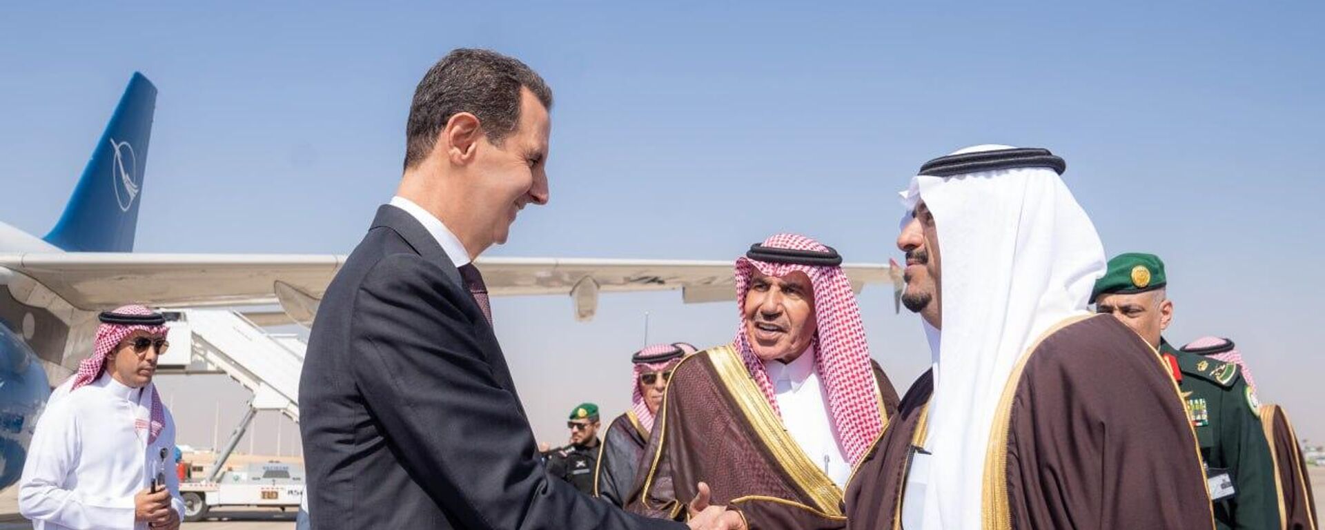 الرئيس السوري بشار الأسد يصل إلى مطار الملك خالد الدولي بالرياض للمشاركة في القمة العربية والإسلامية غير العادية في الرياض   - سبوتنيك عربي, 1920, 11.11.2024