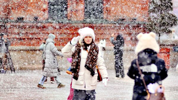 Горожане и туристы в Харбине, провинция Хэйлунцзян, Китай - سبوتنيك عربي