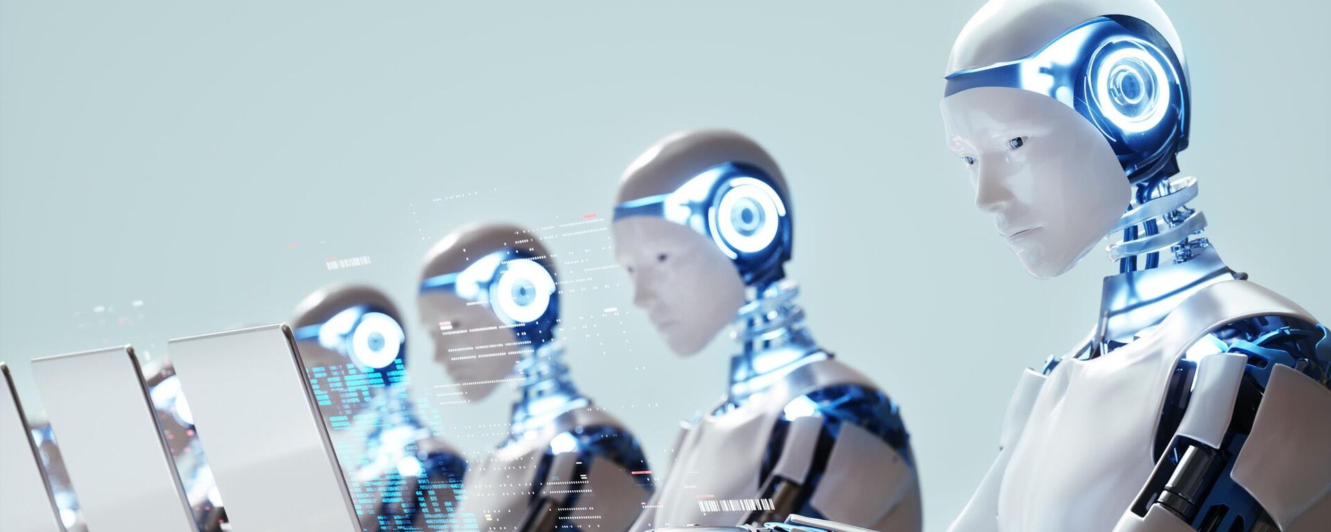 روبوتات تستخدم الذكاء الصناعي في تشغيل أجهزة كمبيوتر - سبوتنيك عربي, 1920, 28.11.2024