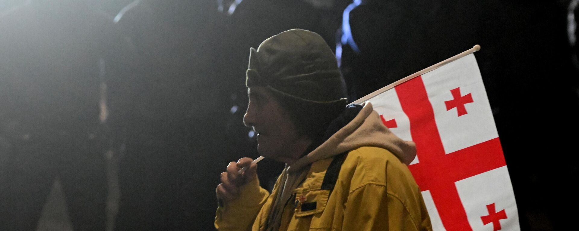 مظاهرة احتجاجية لأنصار المعارضة الجورجية في تبليسي، جورجيا - سبوتنيك عربي, 1920, 05.10.2025