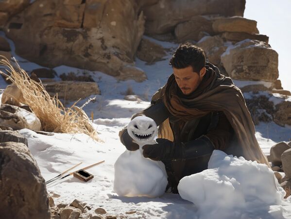 مايكل أنجلو بوناروتي يصنع رجل ثلج بالذكاء  - سبوتنيك عربي