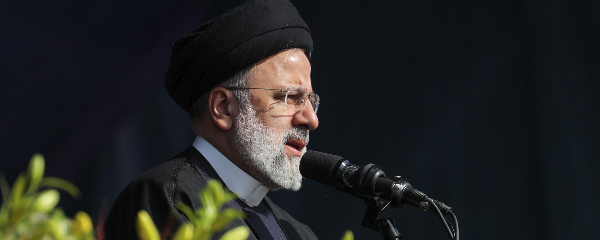 في هذه الصورة التي نشرها مكتب الرئاسة الإيرانية، يتحدث الرئيس الراحل، إبراهيم رئيسي، أمام حشد من الناس في التجمع السنوي لإحياء ذكرى الثورة الإسلامية الإيرانية عام 1979 في طهران، يوم الأحد 11 فبراير/شباط 2024. - سبوتنيك عربي, 1920, 26.08.2025