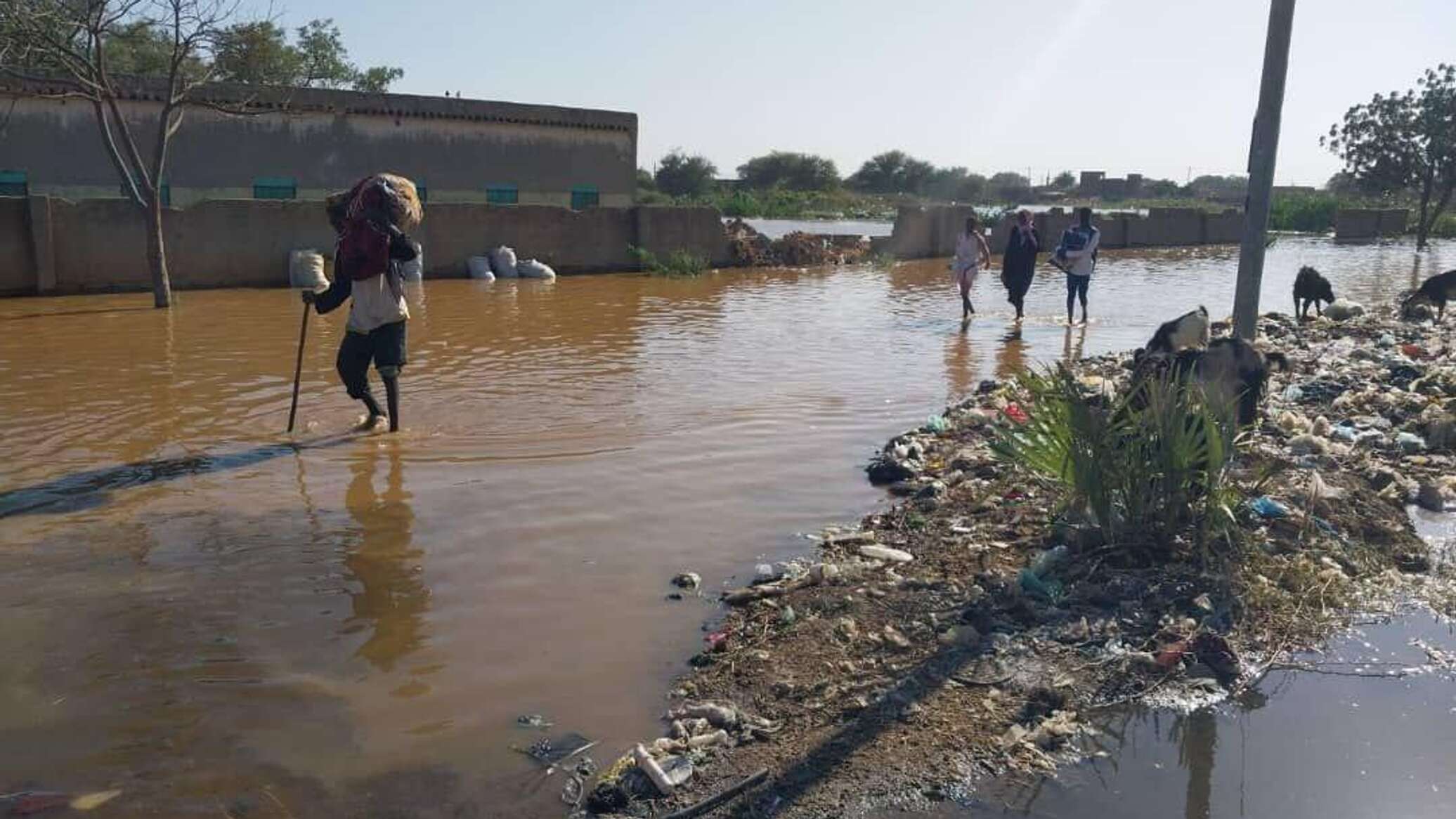 فيضانات "النيل الأبيض" تدمر مناطق كاملة وتزيد من الكارثة الإنسانية في السودان.. صور