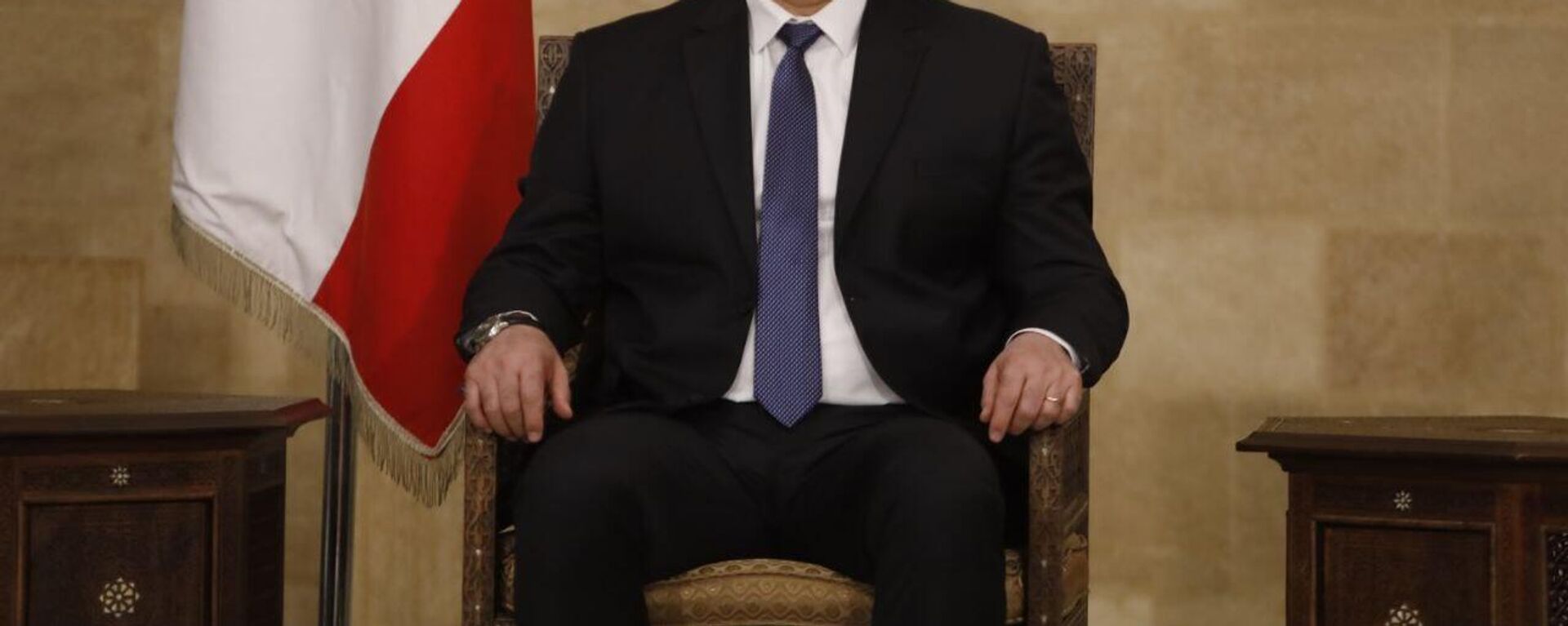 الرئيس اللبناني جوزيف عون لحظة دخوله قصر بعبدا وجلوسه على كرسي الرئيس - سبوتنيك عربي, 1920, 07.02.2025