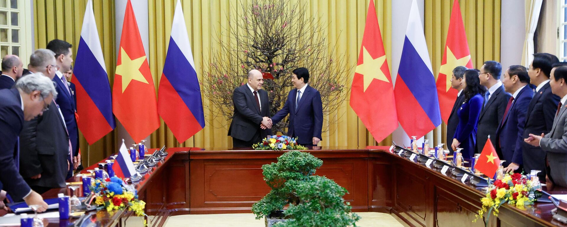 زيارة رسمية لرئيس الوزراء الروسي ميخائيل ميشوستين إلى فيتنام - سبوتنيك عربي, 1920, 15.01.2025