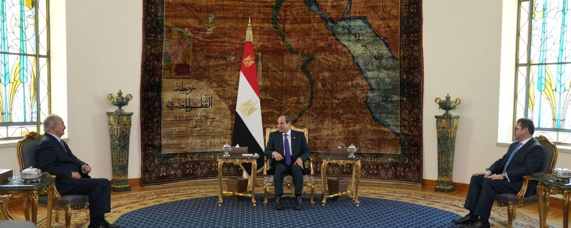 الرئيس المصري عبد الفتاح السيسي يستقبل القائد العام للجيش الوطني الليبي المشير خليفة حفتر - سبوتنيك عربي, 1920, 30.06.2025