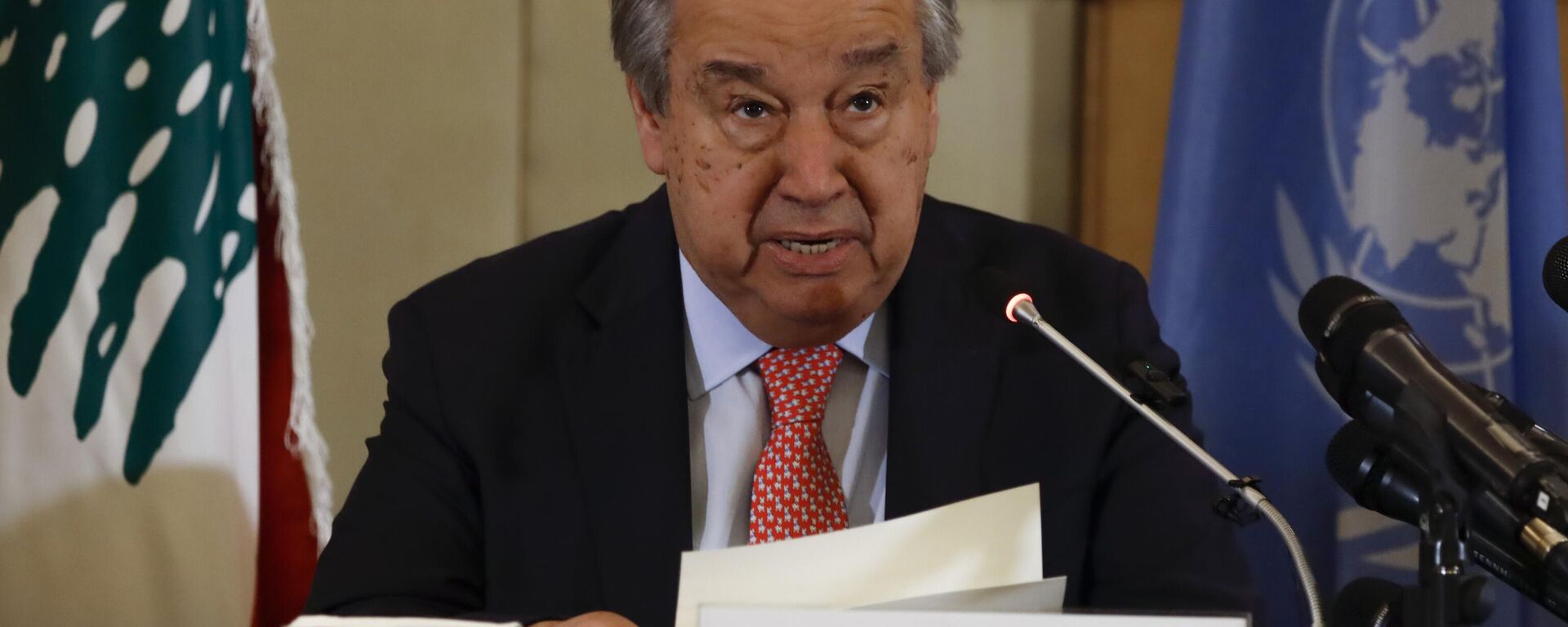 الأمين العام للأمم المتحدة، أنطونيو غوتيريش - سبوتنيك عربي, 1920, 22.09.2025