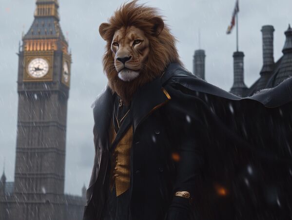 بريطانيا على هيئة أسد - سبوتنيك عربي