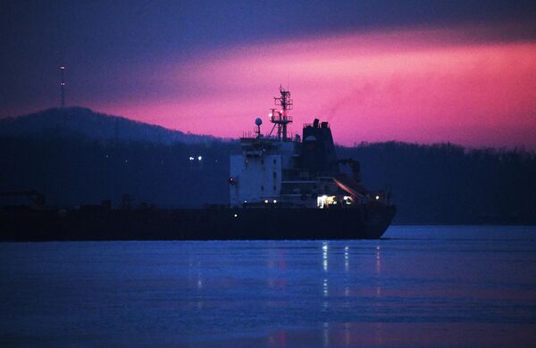 مشهد رائع لشروق الشمس فوق خليج أوسوري في فلاديفوستوك. مشهد رائع لشروق الشمس فوق خليج أوسوري في فلاديفوستوك. - سبوتنيك عربي