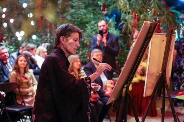 مهرجان السنة الصينية الجديدة في الحديقة النباتية التابعة لجامعة موسكو الحكومية "أبتيكارسكي أوغورود" في العاصمة الروسية موسكو - سبوتنيك عربي