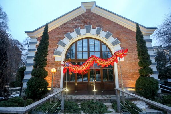 مهرجان السنة الصينية الجديدة في الحديقة النباتية التابعة لجامعة موسكو الحكومية "أبتيكارسكي أوغورود" في العاصمة الروسية موسكو - سبوتنيك عربي