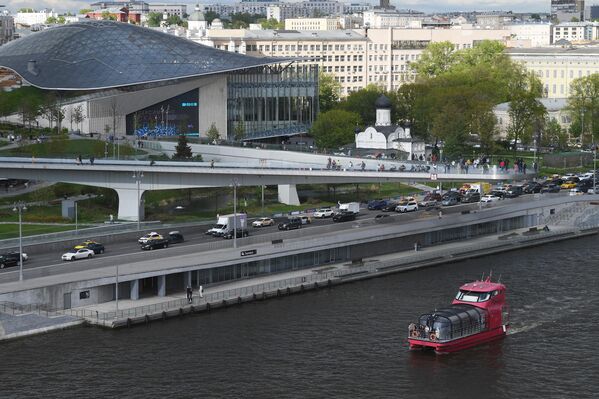 قاعة الحفلات الموسيقية في حديقة "زاريادي" في موسكو. قاعة الحفلات الموسيقية في حديقة "زاريادي" في موسكو. - سبوتنيك عربي