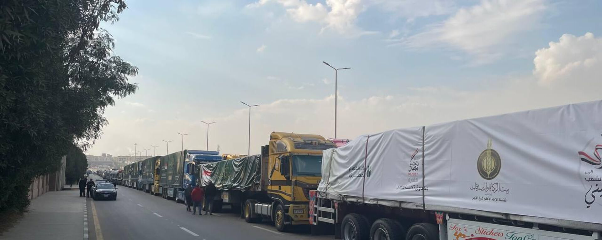 قافلة مساعدات إنسانية مصرية للفلسطينيين في قطاع غزة
 - سبوتنيك عربي, 1920, 18.05.2025