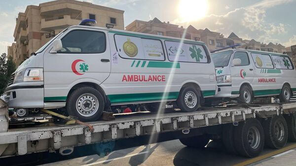 قافلة مساعدات إنسانية مصرية للفلسطينيين في قطاع غزة
 - سبوتنيك عربي