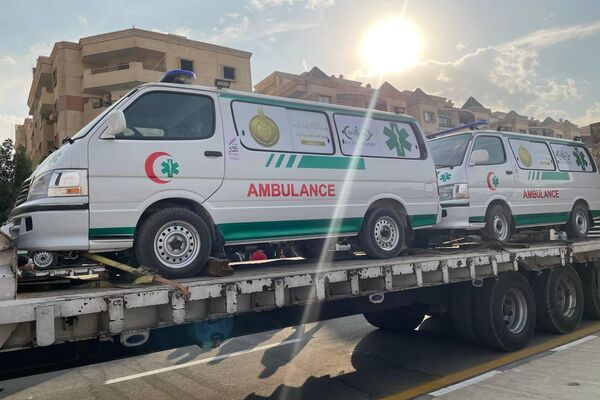 قافلة مساعدات إنسانية مصرية للفلسطينيين في قطاع غزة
 - سبوتنيك عربي