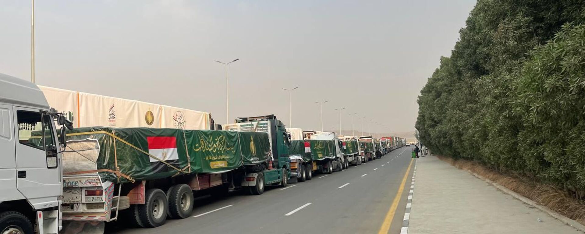 قافلة مساعدات إنسانية مصرية للفلسطينيين في قطاع غزة
 - سبوتنيك عربي, 1920, 26.07.2025