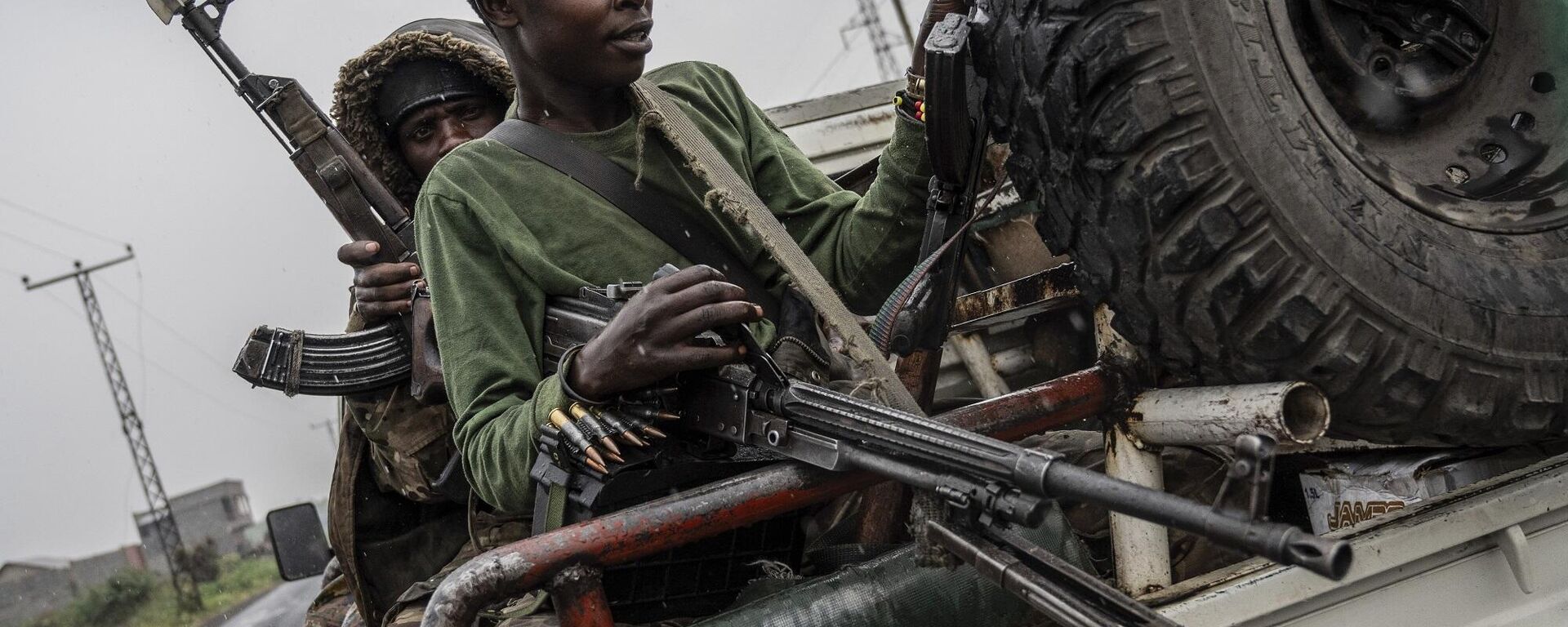 قوات حكومية خارج مدينة غوما، جمهورية الكونغو الديمقراطية - سبوتنيك عربي, 1920, 29.01.2025