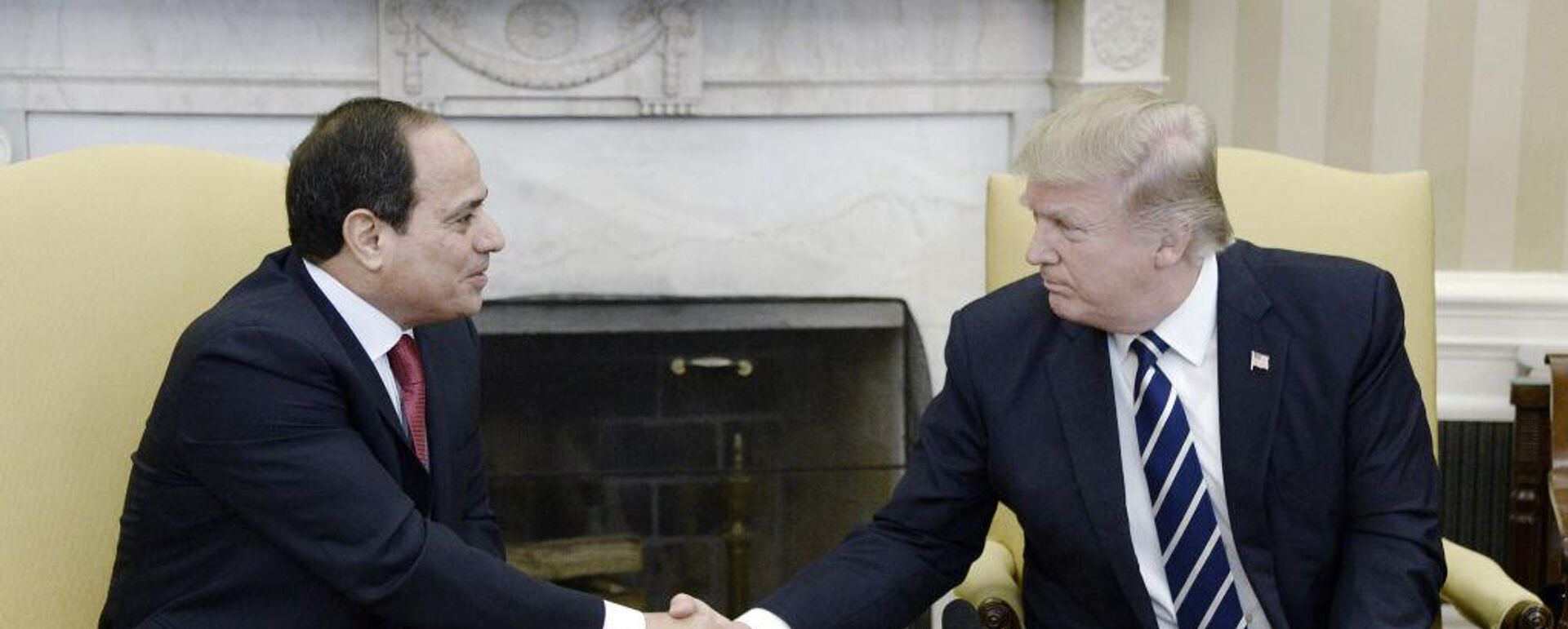 الرئيس المصري عبد الفتاح السيسي ونظيره الأمريكي دونالد ترامب في 2017 - سبوتنيك عربي, 1920, 28.01.2025