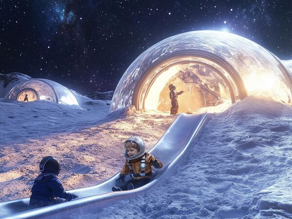 صورة لملاعب الأطفال على القمر. - سبوتنيك عربي