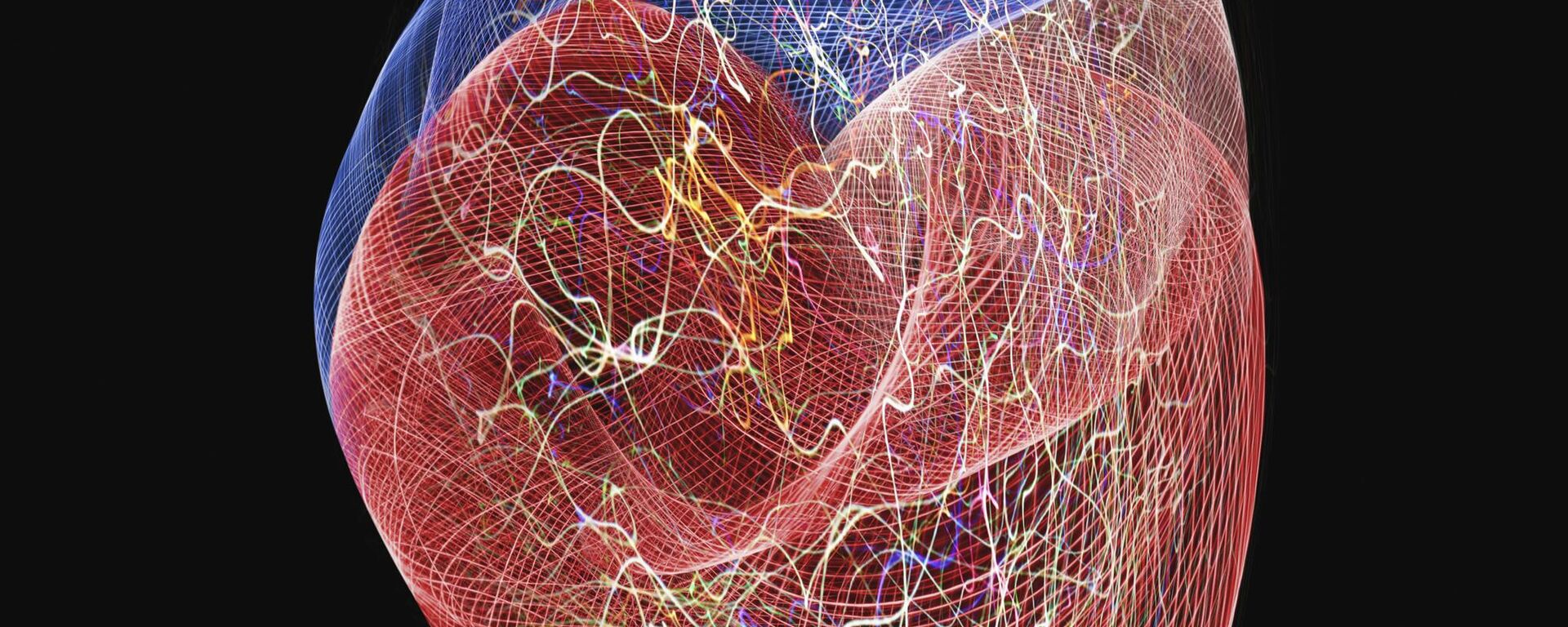 تشكل أنماط الطاقة قلبًا بشريًا نشطًا في صورة تتعلق بقضايا القلب وأبحاث الشريان التاجي والطاقة الحيوية والتشريح - سبوتنيك عربي, 1920, 04.02.2025