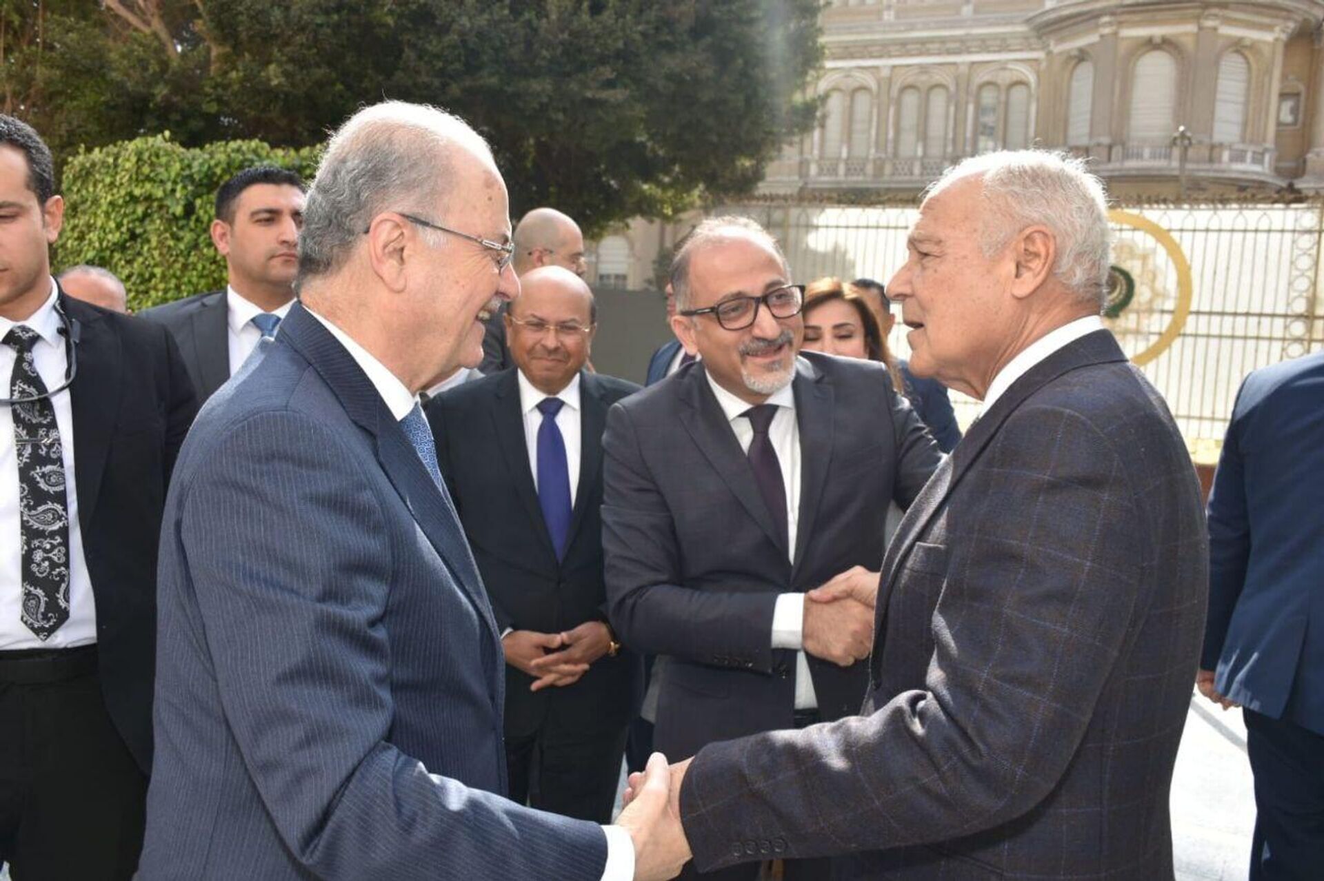 الأمين العام للجامعة العربية أحمد أبو الغيط ورئيس الوزراء الفلسطيني محمد مصطفى - سبوتنيك عربي, 1920, 06.02.2025