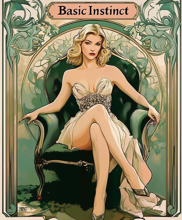 ملصق ألفونسو موخا لفيلم "الغريزة الأساسية" - سبوتنيك عربي