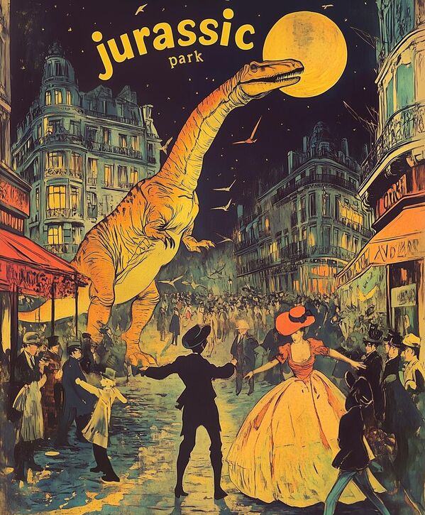 ملصق تولوز لوتريك لفيلم "الحديقة الجوراسية" - سبوتنيك عربي