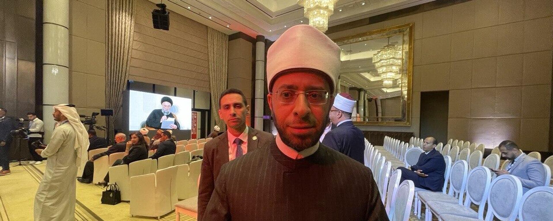 وزير الأوقاف المصري، الدكتور أسامة الأزهري، في مؤتمر الحوار الإسلامي الإسلامي في المنامة، البحرين، 20 فبراير/ شباط 2025 - سبوتنيك عربي, 1920, 20.02.2025