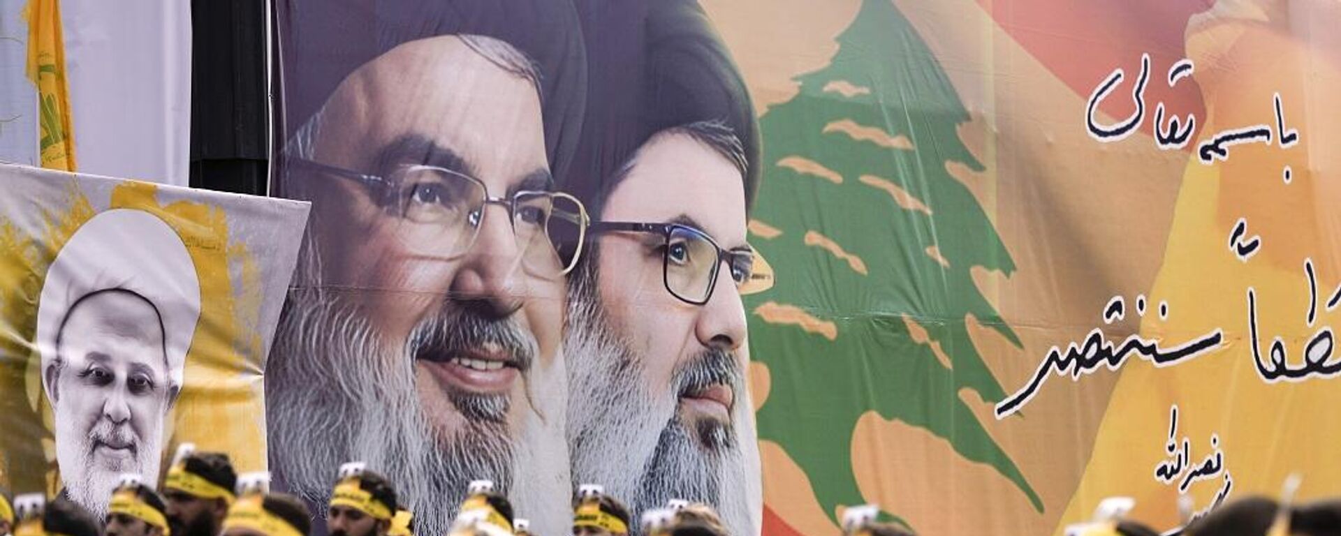 مراسم تشييع جنازة الأمينين العامين السابقين لـحزب الله اللبناني، حسن نصر الله وهاشم صفي الدين في المدينة الرياضية، لبنان، 23 فبراير/ شباط 2025 - سبوتنيك عربي, 1920, 09.03.2025