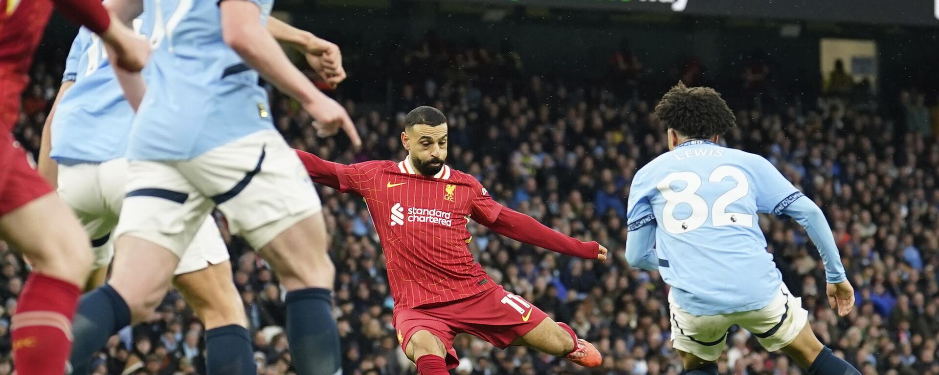 ألمصري محمد صلاح يسجل ويصنع ويقود ليفربول للفوز على مانشستر سيتي بالدوري الإنجليزي - سبوتنيك عربي, 1920, 23.02.2025