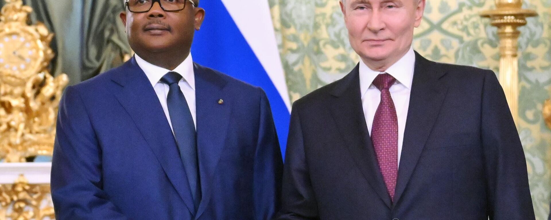 الرئيس الروسي فلاديمير بوتين يلتقي رئيس غينيا بيساو عمرو سيسوكو إمبالو - سبوتنيك عربي, 1920, 26.02.2025