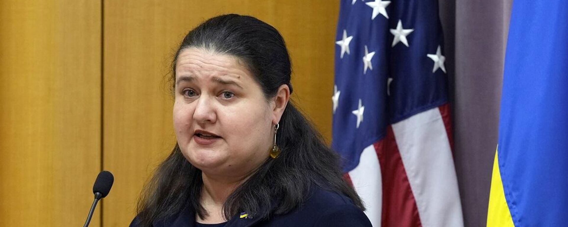 سفيرة أوكرانيا لدى أمريكا، أوكسانا ماركاروفا - سبوتنيك عربي, 1920, 01.03.2025