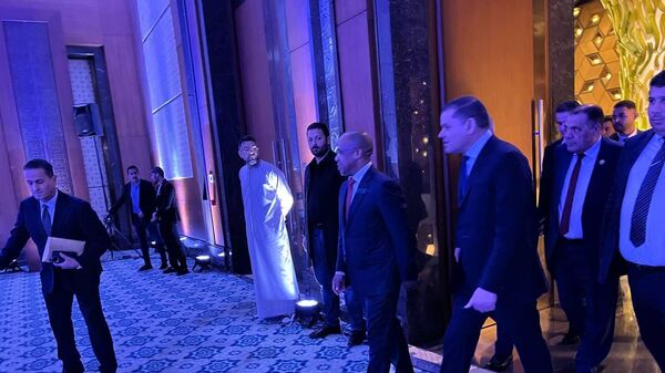 رئيس حكومة الوحدة الوطنية عبد الحميد الدبيبة خلال مشاركته في فعاليات إطلاق جولة العطاء العام للاستكشاف النفطية - سبوتنيك عربي