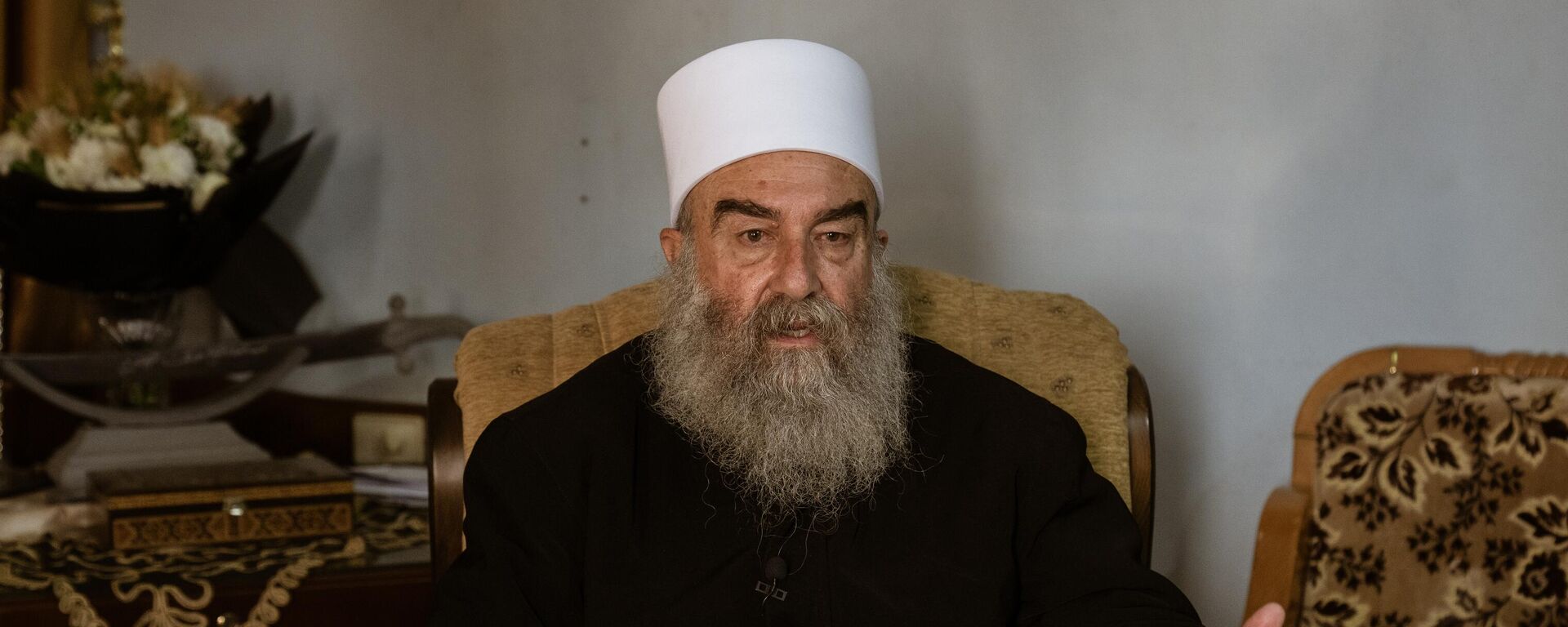  الرئيس الروحي لطائفة الموحدين الدروز في سوريا، الشيخ حكمت الهجري - سبوتنيك عربي, 1920, 08.03.2025