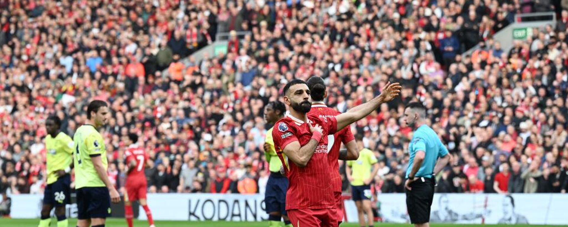 اللاعب المصري محمد صلاح يقود ليفربول للفوز على ضيفه ساوثهامبتون (3-1) ضمن الجولة 28 للدوري الإنجليزي - سبوتنيك عربي, 1920, 10.03.2025
